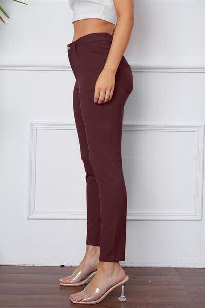 StretchyStitch Pants by Basic Bae - Three Mad Hatters Mercantile 