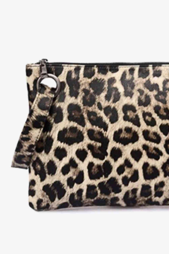 Leopard PU Leather Clutch Clutch   