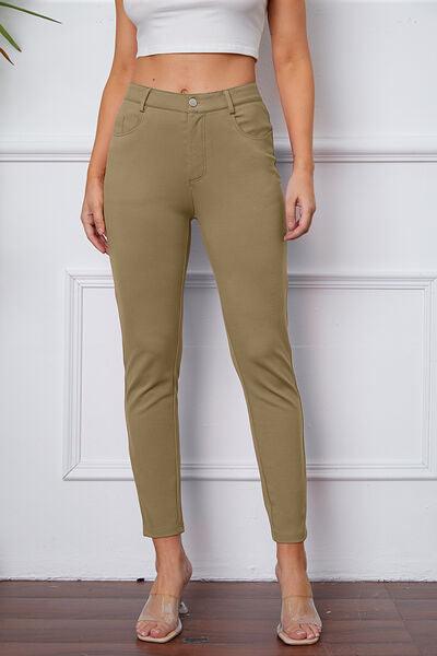 StretchyStitch Pants by Basic Bae - Three Mad Hatters Mercantile 