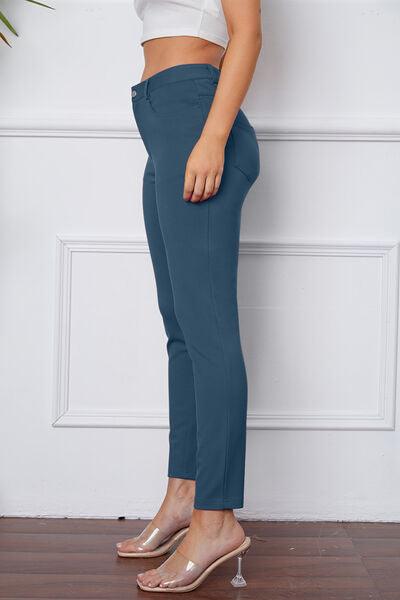 StretchyStitch Pants by Basic Bae - Three Mad Hatters Mercantile 