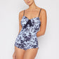 Marina West Swim Côte d'Azur Ruffle Trim One-Piece Swimsuit Womens Swimsuit   