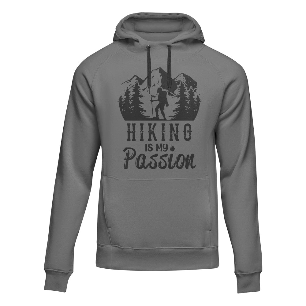 Hiking Is My Passion Adult Fleece Hooded Sweatshirt Mens Hoodie   