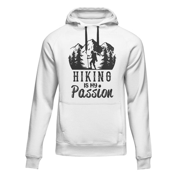 Hiking Is My Passion Adult Fleece Hooded Sweatshirt Mens Hoodie   