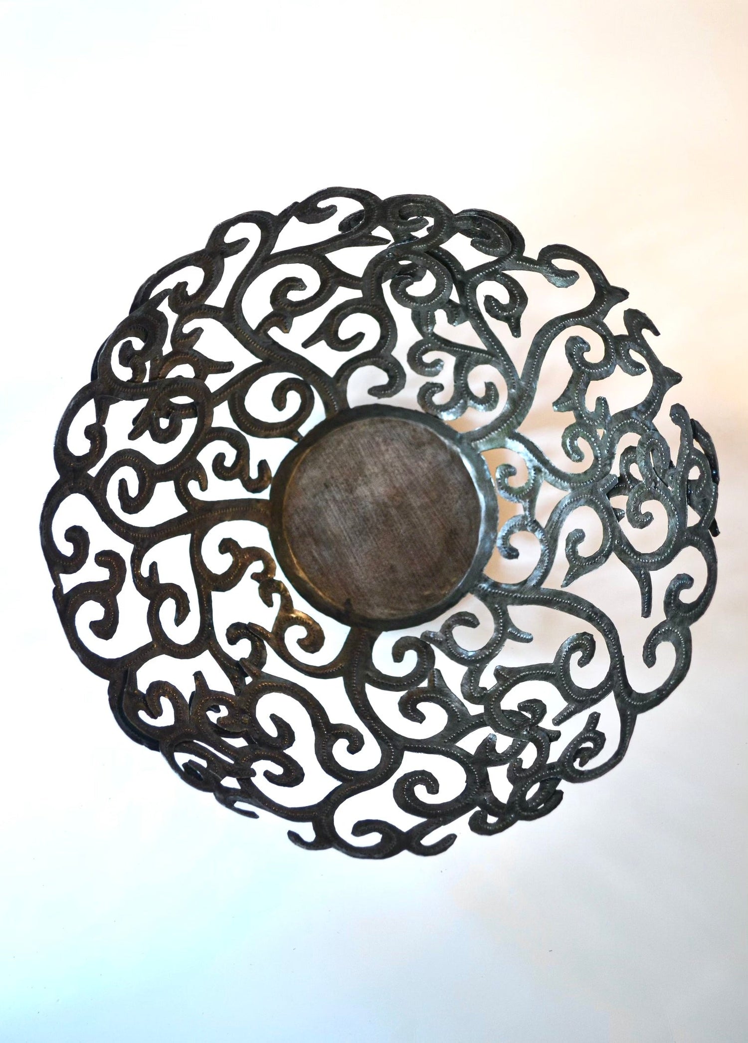 Metal Art Scroll Bowl Metal Art Bowl   