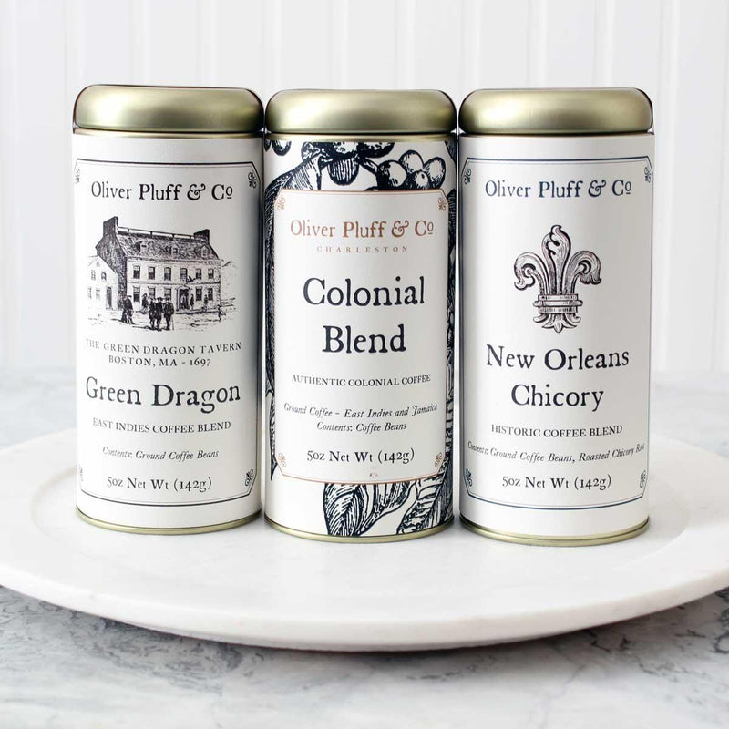 Early American Coffee Trio Coffee Tin Trio   