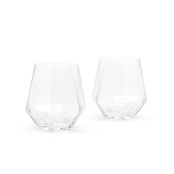 RADIANT by PUIK - classy diamond shaped crystal glass - set of 2 Crystal Glasses   