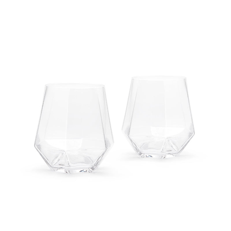 RADIANT by PUIK - classy diamond shaped crystal glass - set of 2 Crystal Glasses   