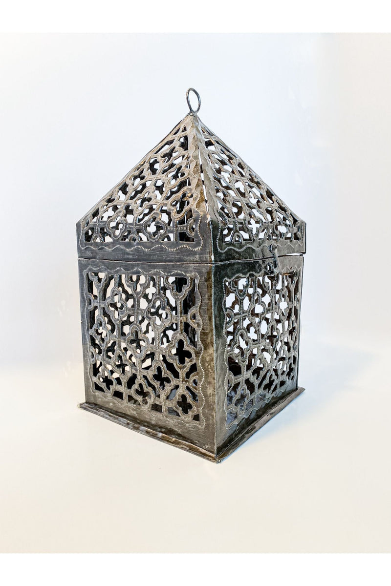 Recycled Metal Lantern Handmade Metal Lantern   