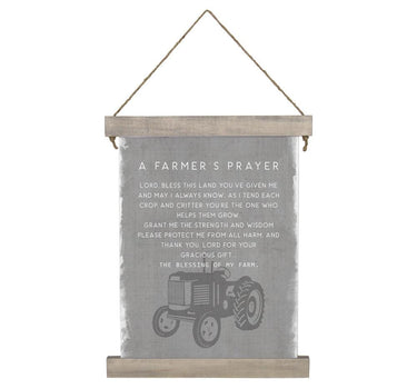 Farmers Prayer Hanging Canvas