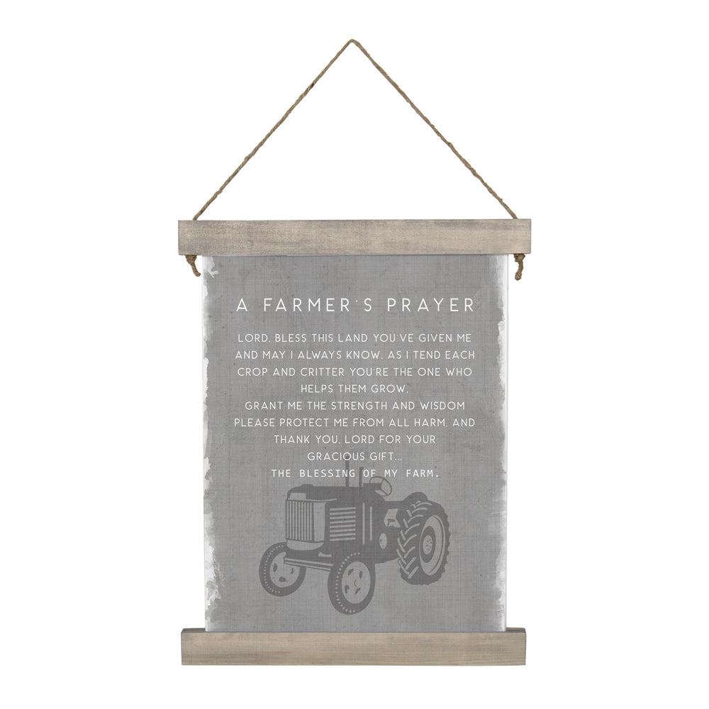 Farmers Prayer Hanging Canvas Hanging Canvas Wall Art   