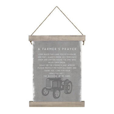 Farmers Prayer Hanging Canvas