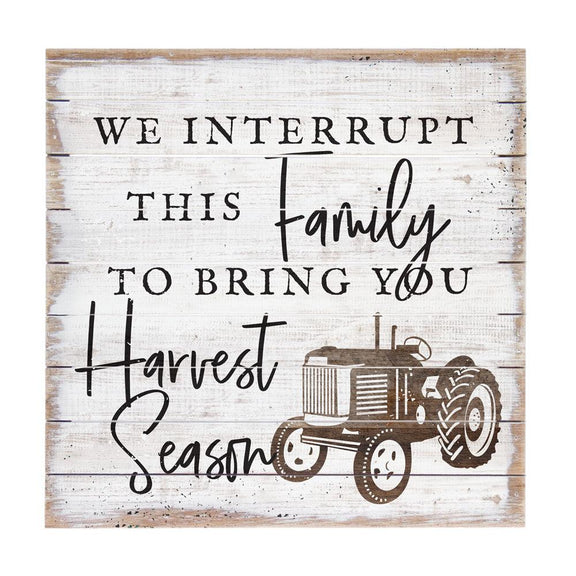 Harvest Wood Sign - Three Mad Hatters Mercantile 