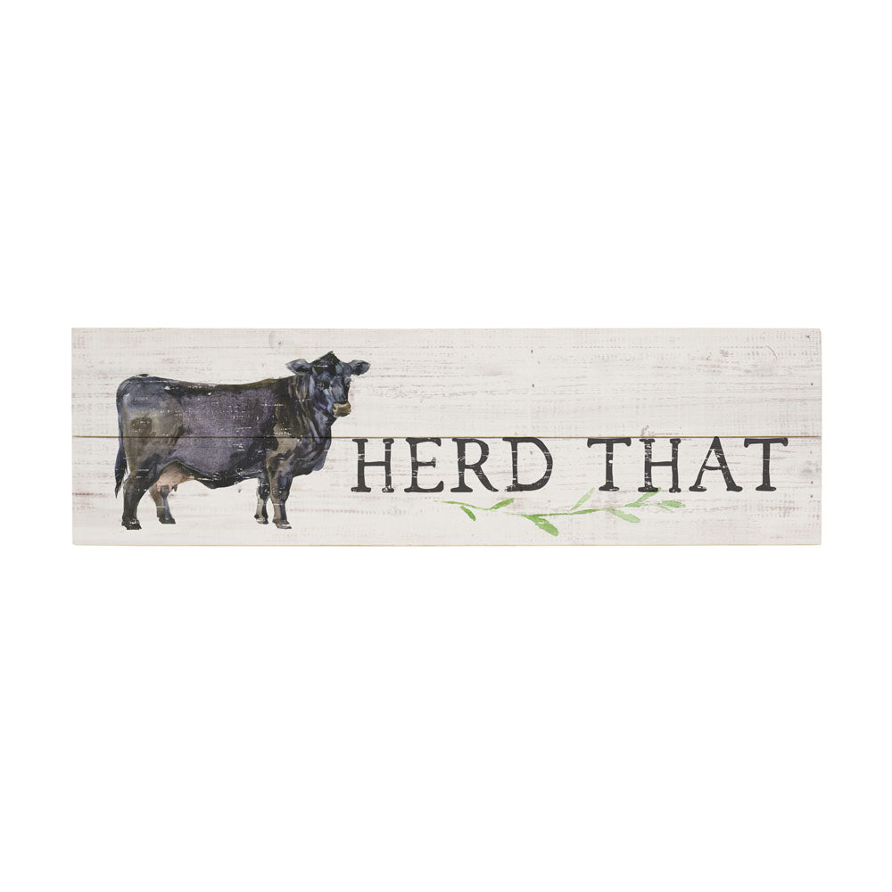 Herd That Wood Sign wood sign   