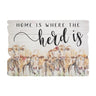 Home Is Where The Herd Is Wood Sign