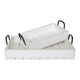 Rustic Tray - White Tray Set - Three Mad Hatters Mercantile 