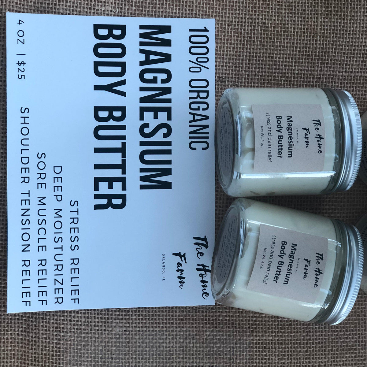 Magnesium Body Butter - Three Mad Hatters Mercantile 