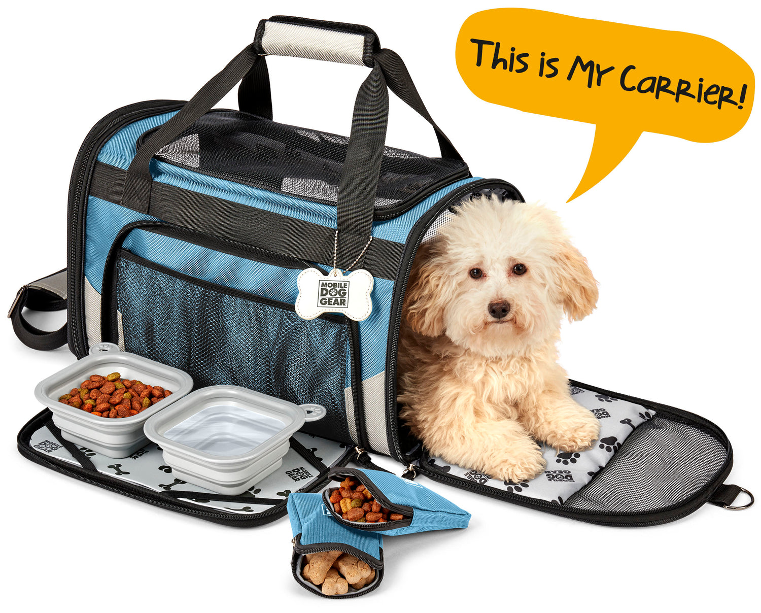 Mobile Dog Gear Pet Carrier Plus Pet Carrier Gear Kit   